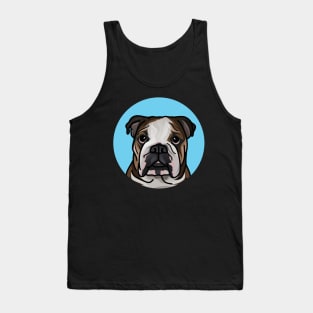 Pop Art Cartoon English Bulldog Tank Top